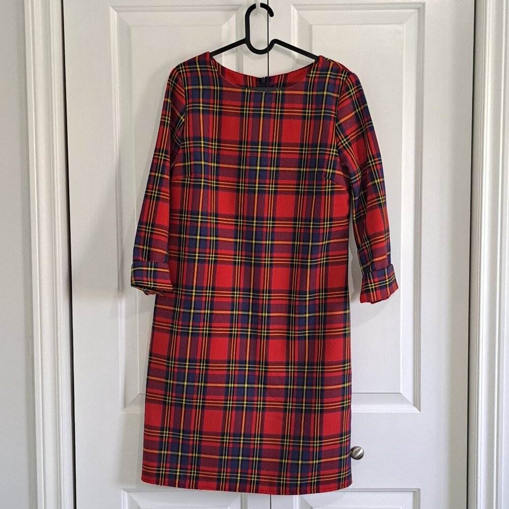 Women's Red Plaid Dress